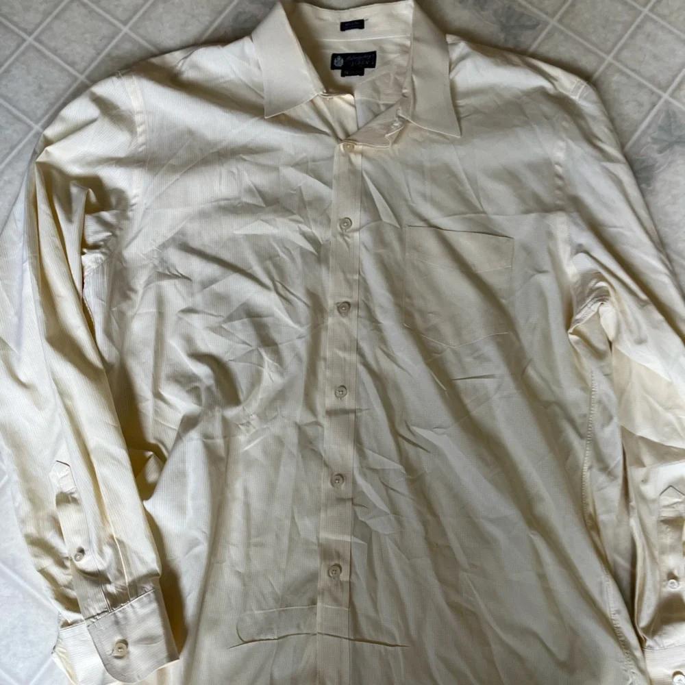 J Crew Stripe Haberdashery Shirtings 80's 2 Ply XL 17 17 1/2‎ long sleeve Shirt